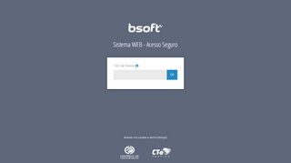 
                            1. Login - Acesso Sistema Web - Bsoft