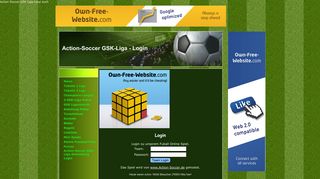 
                            6. Login - Action-Soccer GSK-Liga