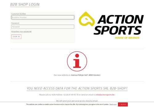 
                            2. Login - Action Sports