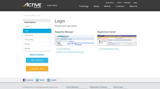 
                            4. Login - Active Network - South Africa