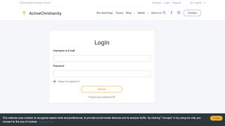 
                            2. Login - ActiveChristianity