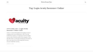 
                            10. Login Acuity Insurance Online Archives - News Front Xyz