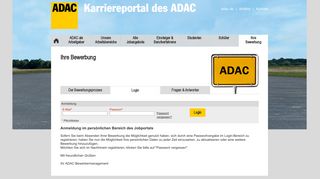 
                            10. Login - ADAC Karriere