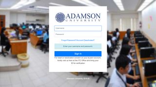 
                            6. Login - Adamson University Live