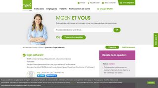 
                            11. login adherent - Résolue - MGEN et Vous