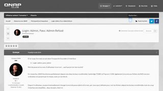 
                            13. Login: Admin, Pass: Admin Refusé - FAQ (questions fréquentes ...