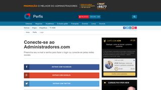 
                            1. Login - Administradores.com - Administradores Premium