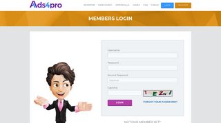 
                            1. Login - Ads4Pro - Earn Money Online - Best PTC - Earn With Multiple ...