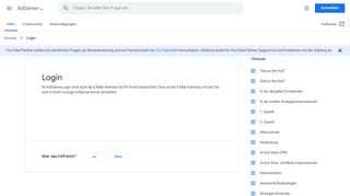 
                            5. Login - AdSense-Hilfe - Google Support
