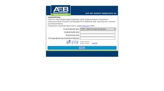 
                            1. Login AEB Info