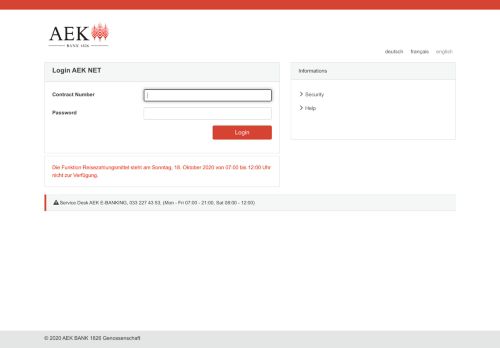 
                            3. Login AEK NET - AEK Bank 1826