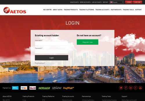 
                            7. Login - AETOS - AETOS Capital Group