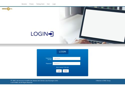 
                            1. Login - Agency Portal − MNC Life