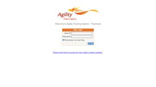 
                            13. Login - Agility Logistics