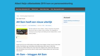 
                            2. login ah sam Archieven - Albert Heijn uitbetaaldata 2019 loon en ...