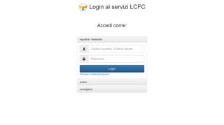 
                            4. Login ai servizi LCFC