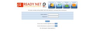
                            5. LOGIN AI SERVIZI READY NET SMS SERVICE - Ready Net srl