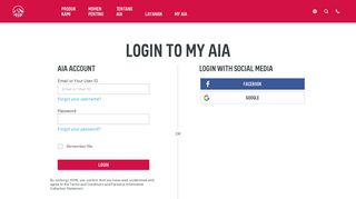 
                            3. Login - AIA Financial