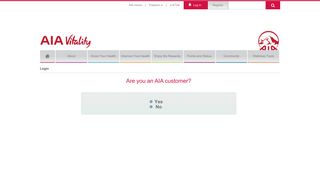 
                            4. Login - AIA Vitality