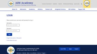 
                            7. Login - AIM Academy