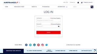 
                            6. Login - Air France India