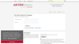 
                            6. Login - Aktien-Reports