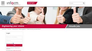 
                            8. Login - Aktuelle Jobs - inform GmbH