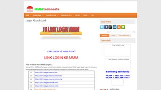 
                            5. Login Akun MMM ~ KOMUNITAS MMM INDONESIA KOTA BUMI