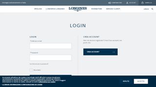 
                            3. Login al mio account Longines