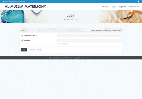 
                            10. Login – Al-Muslim Matrimony