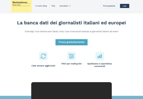 
                            1. Login al servizio - Mediaddress - Mediadata Srl