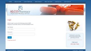 
                            9. Login - ALCO Pharmacy | Maryland's DDA Pharmacy, ...