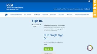 
                            8. Login :: Alder Hey Children's Hospital Trust