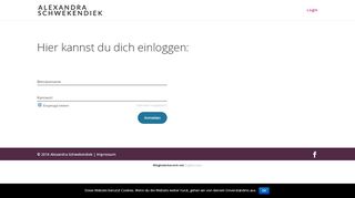 
                            1. Login - Alexandra Schwekendiek