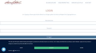
                            9. Login - alex.falk Businessfilme