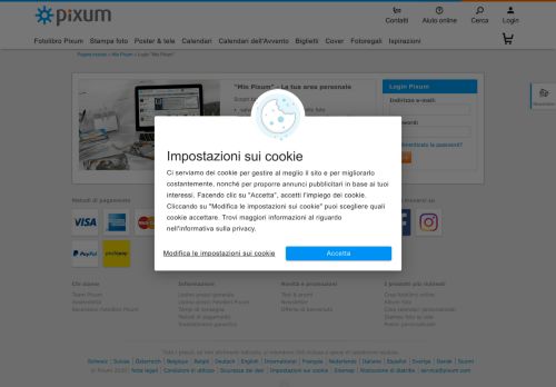 
                            1. Login alla propria area personale - Mio Pixum