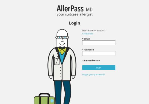 
                            9. Login - AllerPassMD 2.0