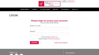 
                            5. Login | Alliance française