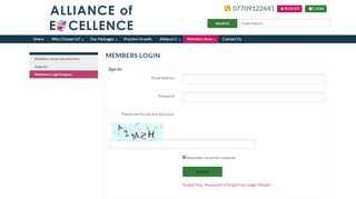 
                            8. Login - Alliance of Excellence