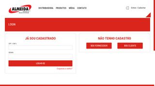 
                            11. Login - Almeida Distribuidor