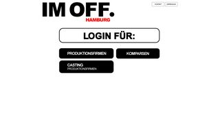
                            9. Login als Komparse - IM OFF Hamburg - Komparsen ...