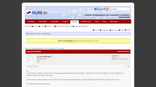 
                            3. Login als Startseite - MyBB.de Forum