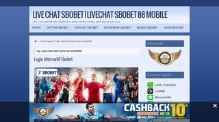 
                            10. Login Alternatif Game Sbo Indoklik88 | LIVE CHAT SBOBET ...