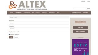 
                            9. Login | ALTEX - Alternatives to animal experimentation