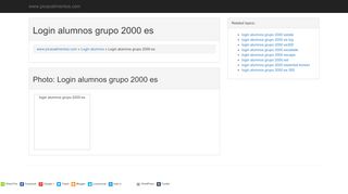 
                            6. Login alumnos grupo 2000 es - Picao Alimentos