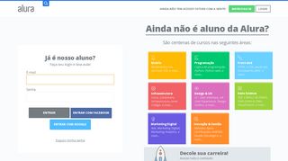 
                            1. Login | Alura - Cursos online de tecnologia