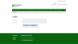 
                            1. Login - Alzheimer Europe