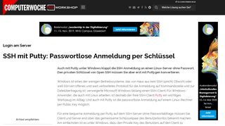 
                            5. Login am Server: SSH mit Putty: Passwortlose Anmeldung per ...