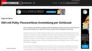 
                            10. Login am Server: SSH mit Putty: Passwortlose Anmeldung per ...