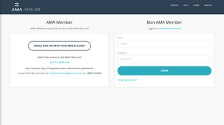 
                            12. Login - AMA Fees List - Australian Medical Association